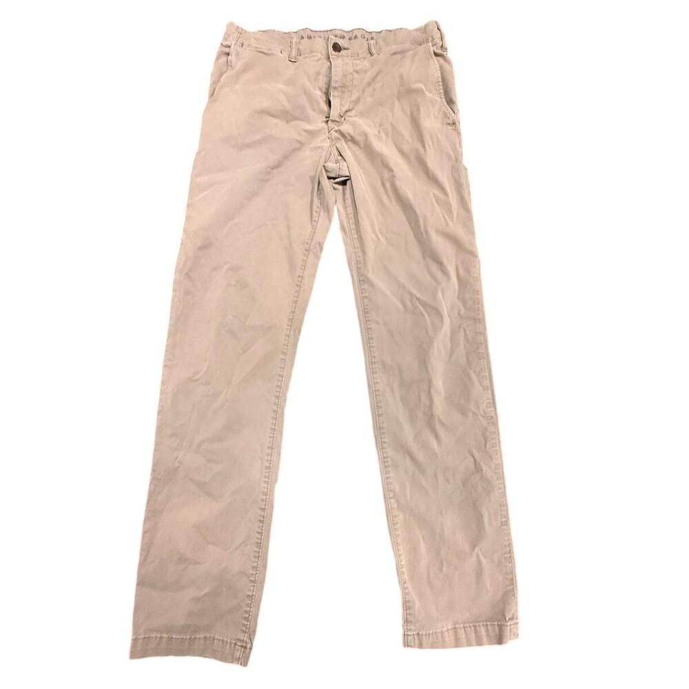 American Eagle Men's Next Level Flex Khaki Tan Chino Pants Size 34x36